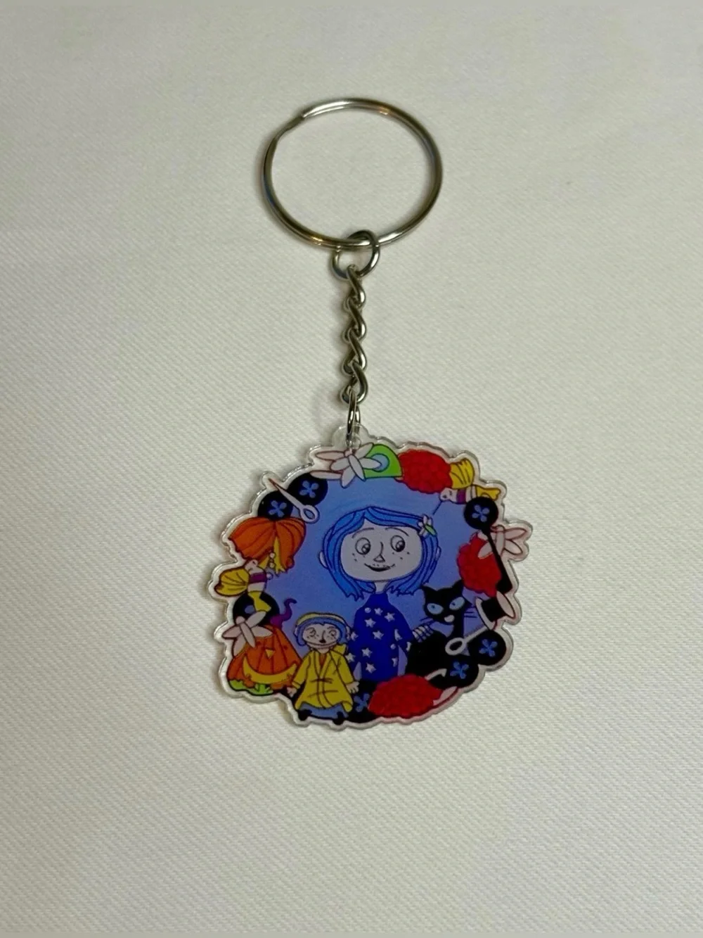 Handmade Coraline Keychain